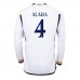 Billige Real Madrid David Alaba #4 Hjemmebane Fodboldtrøjer 2023-24 Langærmet